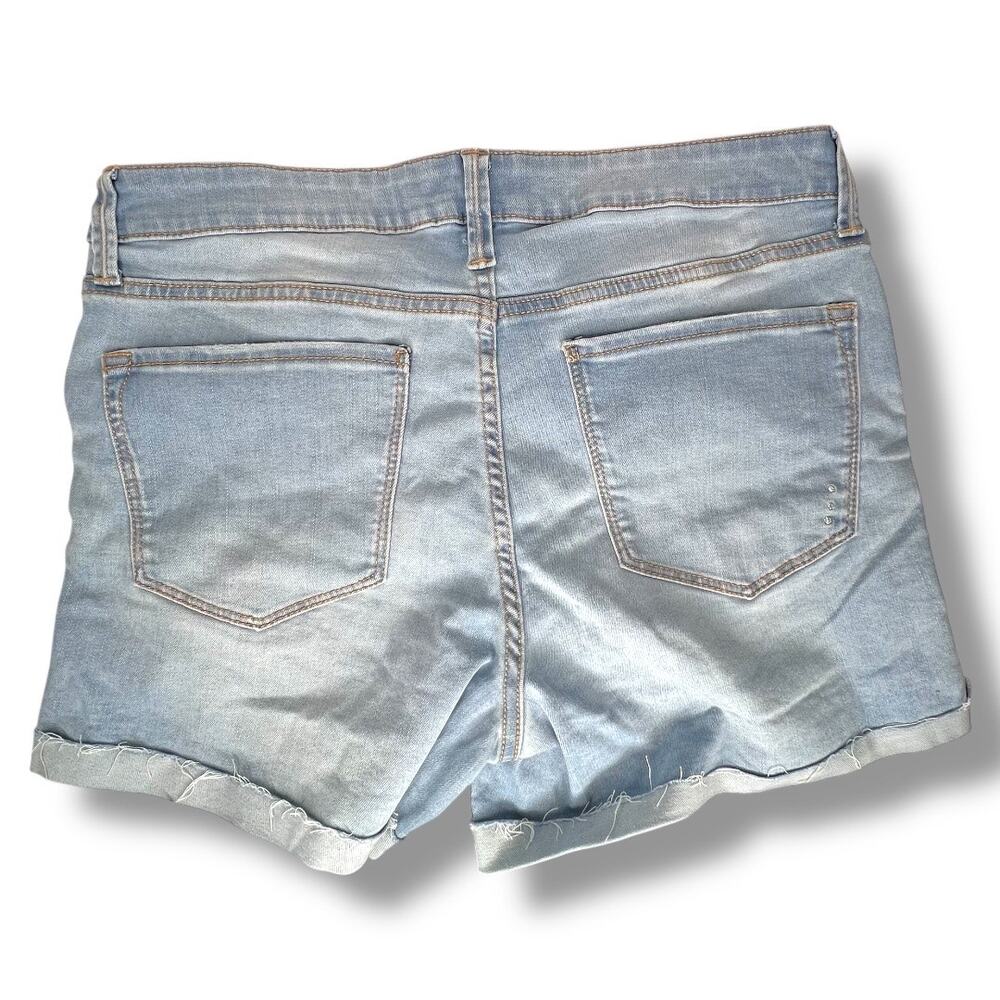 Rachel Rachel Roy Elevate Distressed Denim Jean Shorts Size 10 - Picture 5 of 5